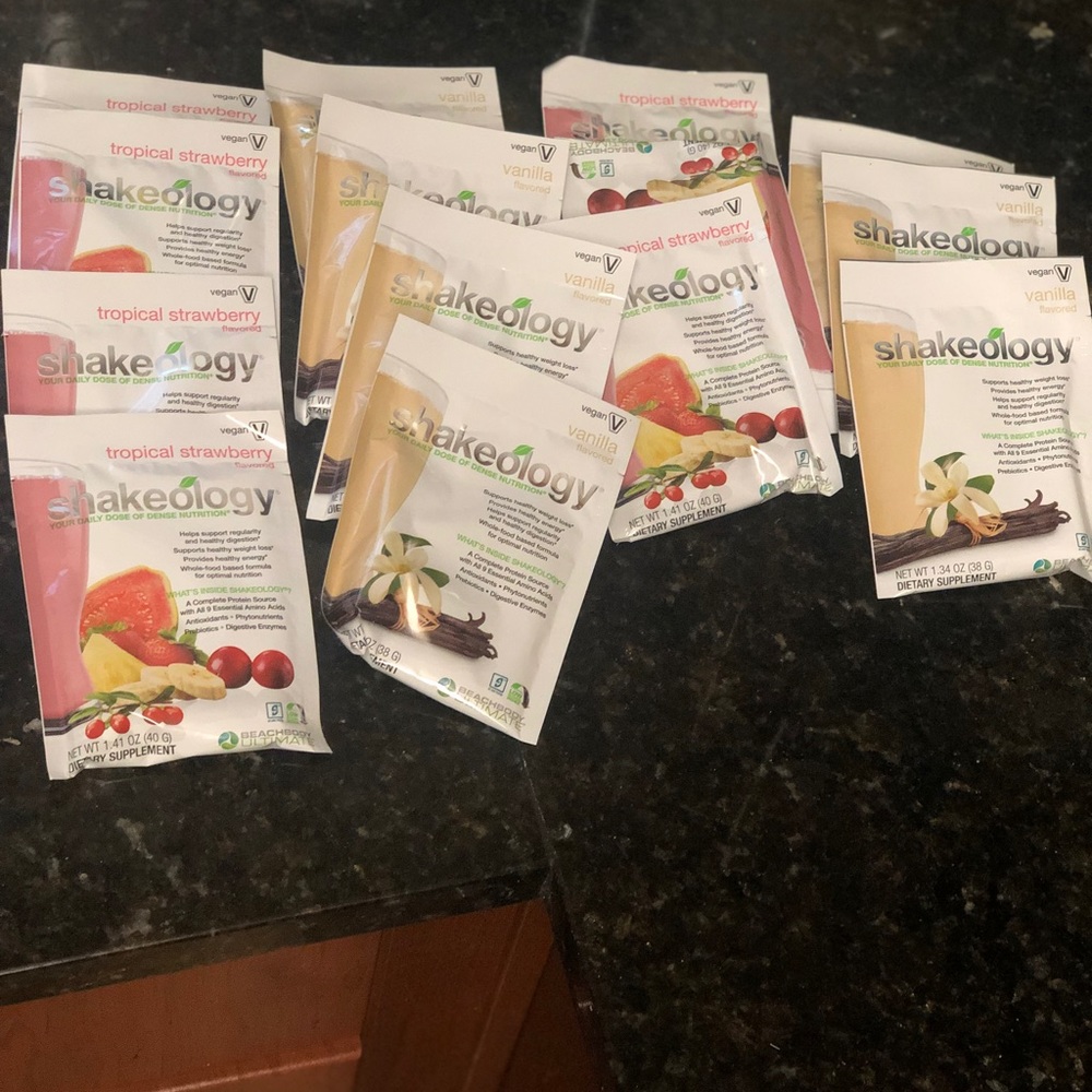 NEW UNOPENED 14 PACKS VEGAN SHAKE-OLOGY